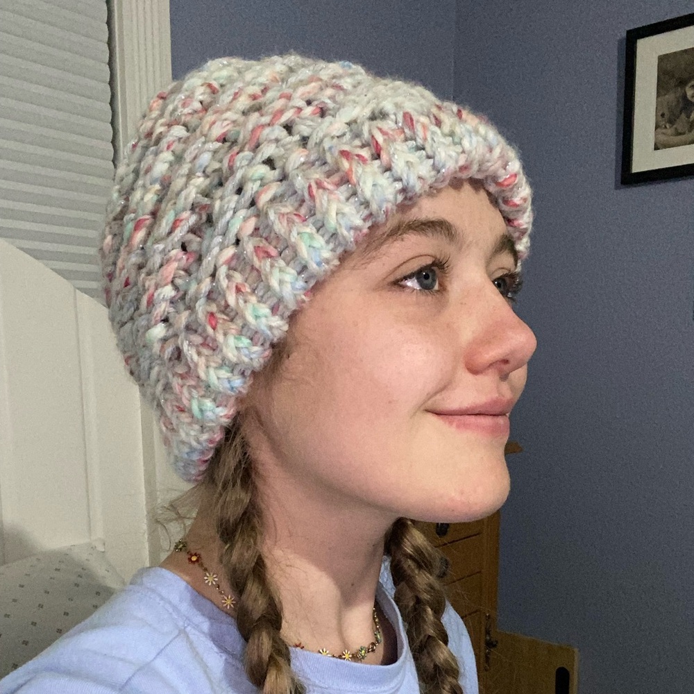 Handmade Stylish Multicolor Knit Beanie